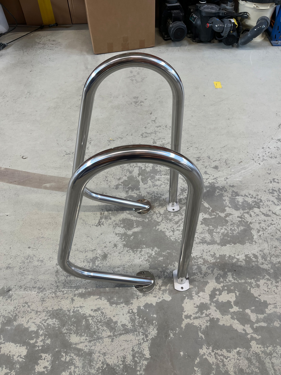 Griffbogen Edelstahlleiter